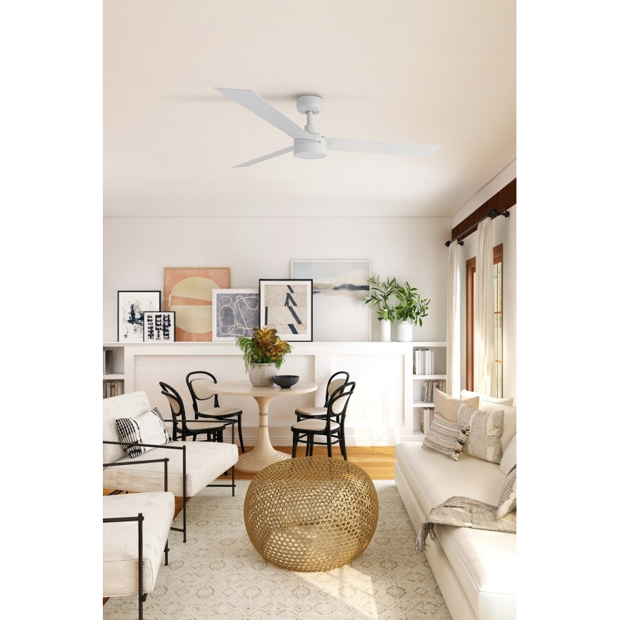 FARO 34290-1TW - LED Dimmable Fan CRUISER LED/20W/230V 2700/3000/4000K Ø 132 cm White + Remote Control