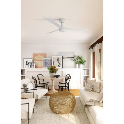FARO 34290-1TW - LED Dimmable fan CRUISER LED/20W/230V 2700/4000/6500K d. 132 cm white + remote control