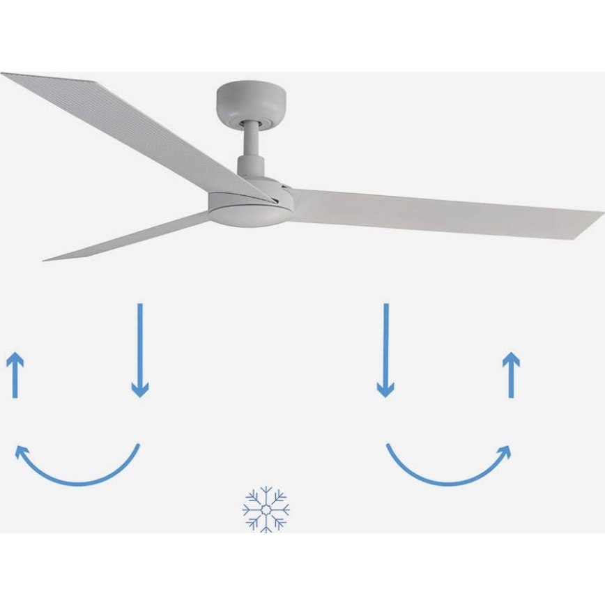 FARO 34290WP - Ceiling fan CRUISER L white d. 132 cm SMART + remote control