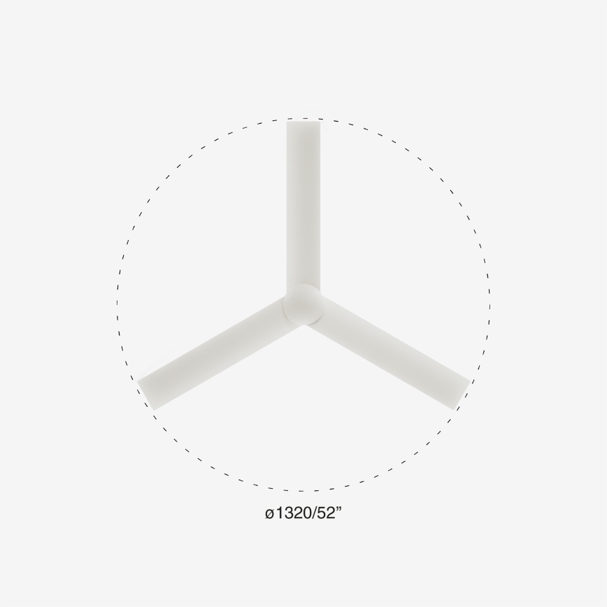 FARO 34290WP - Ceiling fan CRUISER L white d. 132 cm SMART + remote control