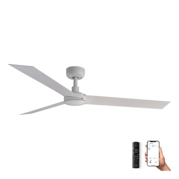 FARO 34290WP - Ceiling fan CRUISER L white d. 132 cm SMART + remote control