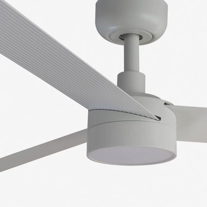 FARO 34290WT1S - CRUISER L Dimmable LED Ceiling Fan, 18 W / 230 V, 2700/3000/4000 K, Ø 132 cm, White, Tuya Wi‑Fi + Remote Control