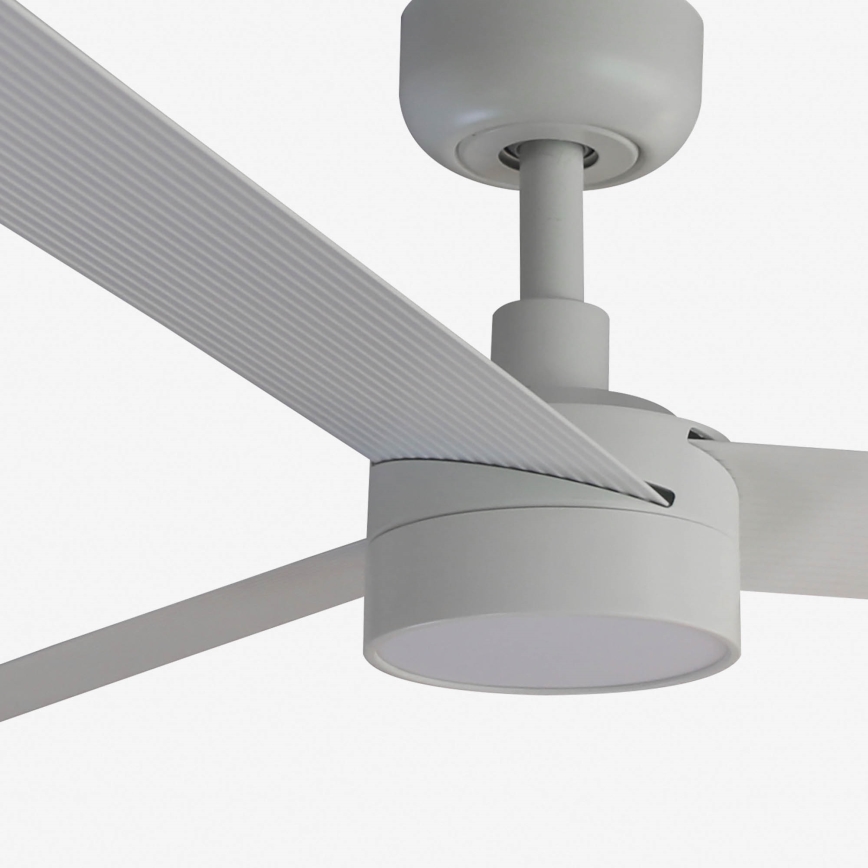 FARO 34290WT1S - CRUISER L Dimmable LED Ceiling Fan, 18 W / 230 V, 2700/3000/4000 K, Ø 132 cm, White, Tuya Wi‑Fi + Remote Control