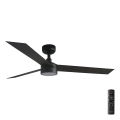 FARO 34291-1TW - CRUISER LED Dimmable Ceiling Fan, 20 W, 230 V, selectable 2700/3000/4000 K, Ø 132 cm, Black + Remote Control