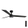 FARO 34291-1TW - CRUISER LED Dimmable Ceiling Fan, 20 W, 230 V, selectable 2700/3000/4000 K, Ø 132 cm, Black + Remote Control