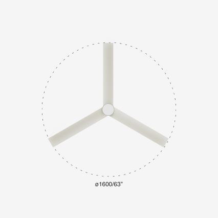 FARO 34292-1TW - LED Dimmable fan CRUISER LED/20W/230V 2700/4000/6500K d. 160 cm white + remote control