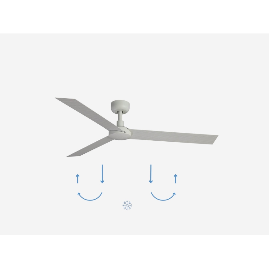 FARO 34292WP - Ceiling fan CRUISER XL white d. 160 cm SMART + remote control