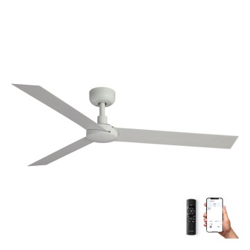 FARO 34292WP - Ceiling fan CRUISER XL white d. 160 cm SMART + remote control