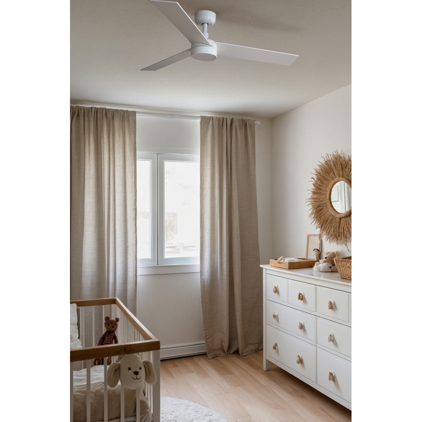 FARO 34295-1TW - LED Dimmable ceiling fan RUDDER S LED/18W/230V 2700/4000/6500K d. 106 cm white + remote control