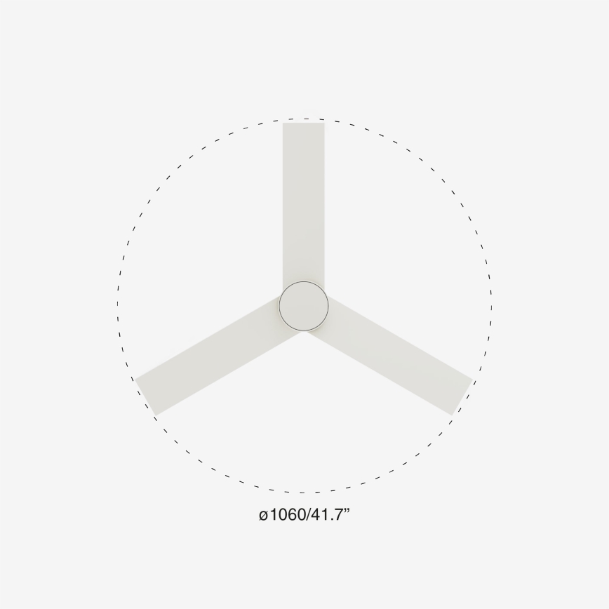 FARO 34295-1TW - LED Dimmable ceiling fan RUDDER S LED/18W/230V 2700/4000/6500K d. 106 cm white + remote control