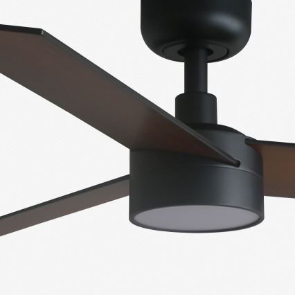 FARO 34296-1TW - LED Dimmable Ceiling Fan RUDDER S with LED/18W/230V, 2700/3000/4000K, 106 cm diameter, Black + Remote Control