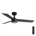 FARO 34296-1TW - LED Dimmable Ceiling Fan RUDDER S with LED/18W/230V, 2700/3000/4000K, 106 cm diameter, Black + Remote Control