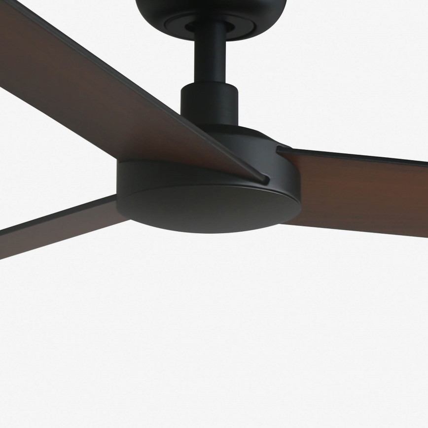 FARO 34296WP - Ceiling fan RUDDER S black d. 106 cm SMART + remote control