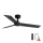 FARO 34296WP - Ceiling fan RUDDER S black d. 106 cm SMART + remote control