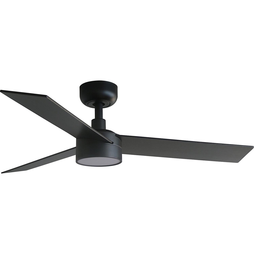 FARO 34296WT-1TW - LED Dimmable ceiling fan RUDDER S LED/18W/230V 2700/4350/6000K black/brown d. 106 cm Wi-Fi Tuya + remote control