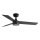 FARO 34296WT1S - RUDDER S LED dimmable ceiling fan with 18W LED, 230V, selectable 2700/3000/4000K, Ø 106 cm, brown/black, Tuya Wi‑Fi + remote control