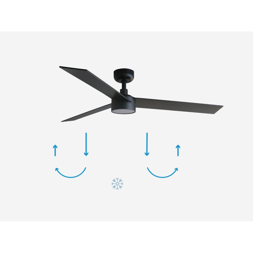FARO 34298-1TW - LED Dimmable fan RUDDER L LED/20W/230V 2700/4000/6500K d. 132 cm + remote control