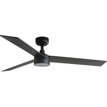 FARO 34298WT-1TW - LED Dimmable ceiling fan RUDDER L LED/18W/230V 2700/4350/6000K black d. 132 cm Wi-Fi Tuya + remote control