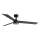 FARO 34298WT1S - RUDDER L LED dimmable ceiling fan, 18W LED / 230V, 2700/3000/4000K, Ø 132 cm, brown/black, Tuya Wi‑Fi + remote control