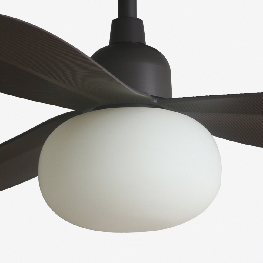 FARO 34301-11L - Ceiling fan PALMA 1xE27/15W/230V brown d. 129 cm IP44 + remote control