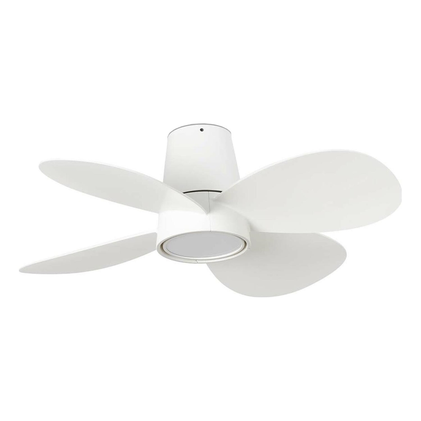 FARO 34315 - LED Dimmable ceiling fan KLOVER S LED/20W/230V 2700/4000/6500K white d. 80 cm + remote control