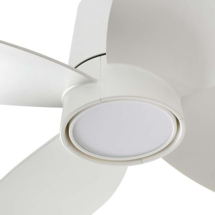 FARO 34315WT - LED Dimmable ceiling fan KLOVER TUB S LED/20W/230V 2700/4000/6500K white d. 80 cm Wi-Fi Tuya + remote control