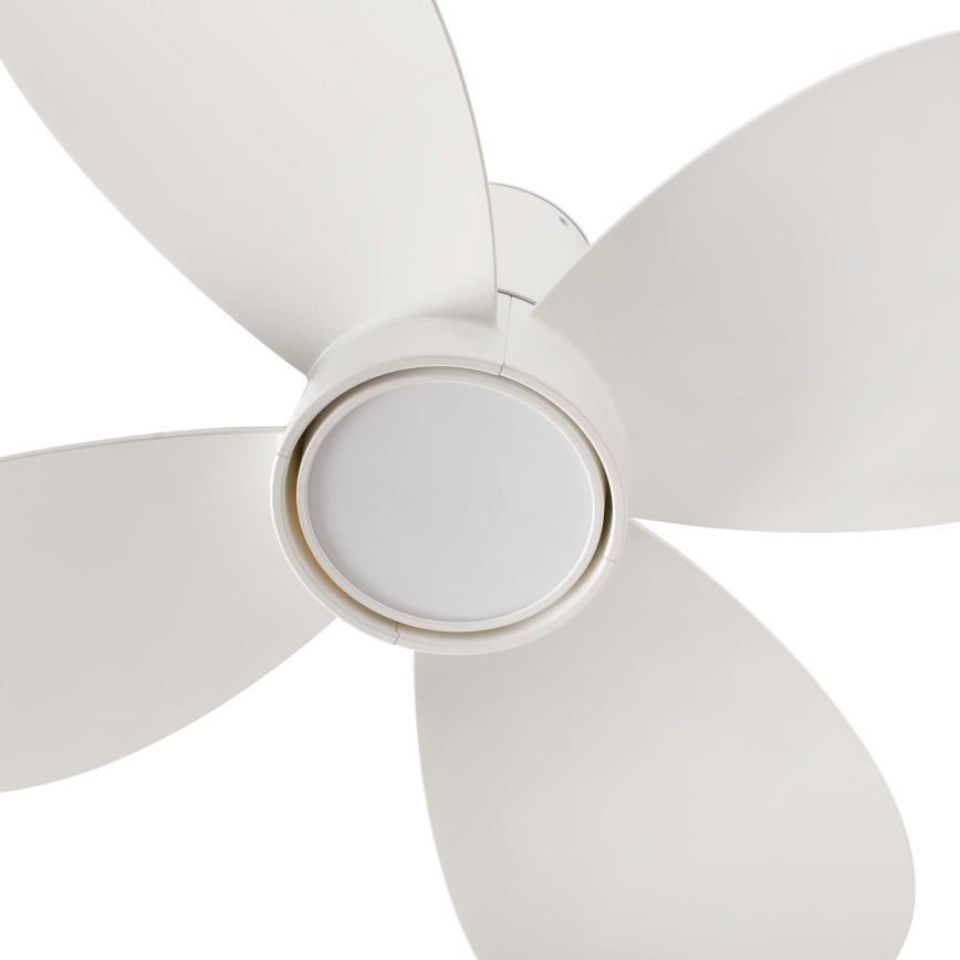 FARO 34315WT - LED Dimmable ceiling fan KLOVER TUB S LED/20W/230V 2700/4000/6500K white d. 80 cm Wi-Fi Tuya + remote control