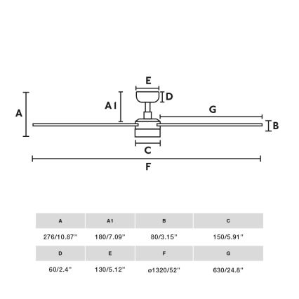 FARO 34355-1TW - LED Dimmable ceiling fan RUDDER L LED/20W/230V white/beige d. 132 cm + remote control