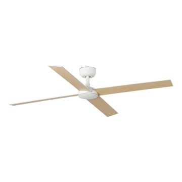 FARO 34355 - Ceiling fan RUDDER L beige/white d. 132 cm + remote control