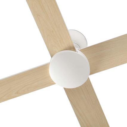 FARO 34355WT - Ceiling fan RUDDER L white/beige d. 132 cm Wi-Fi Tuya + remote control