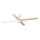 FARO 34355WT1S - RUDDER L Dimmable LED ceiling fan, LED 18W, 230V, 2700/3000/4000K, Ø 132 cm, beige/white, Tuya Wi‑Fi + remote control
