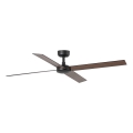 FARO 34356 - Ceiling fan RUDDER L brown/black d. 132 cm + remote control
