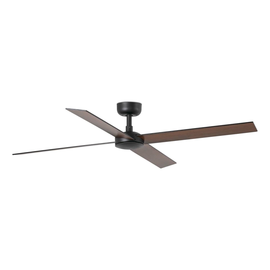 FARO 34356 - Ceiling fan RUDDER L brown/black d. 132 cm + remote control