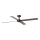 FARO 34356 - Ceiling fan RUDDER L brown/black d. 132 cm + remote control