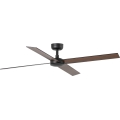 FARO 34356WT - Ceiling fan RUDDER L brown/black d. 132 cm Wi-Fi Tuya + remote control