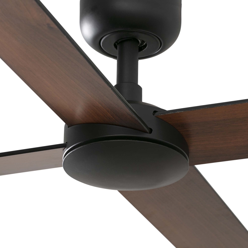 FARO 34356WT - Ceiling fan RUDDER L brown/black d. 132 cm Wi-Fi Tuya + remote control