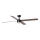 FARO 34356WT1S - LED Dimmable Ceiling Fan RUDDER L LED/18W/230V 2700/3000/4000K Ø 132 cm Brown/Black Tuya Wi‑Fi + Remote Control
