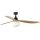 FARO 34360WT-11L - Ceiling fan OUTWOOD L 1xE27/15W/230V brown/black d. 150 cm Wi-Fi Tuya IP44 + remote control