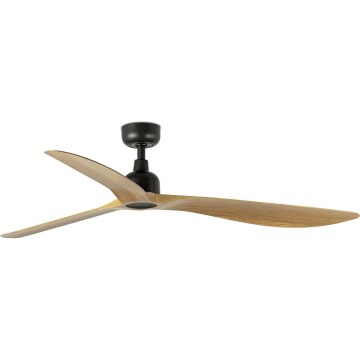 FARO 34360WT - Ceiling fan OUTWOOD L brown/black d. 150 cm Wi-Fi Tuya IP44 + remote control