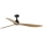 FARO 34360WT - Ceiling fan OUTWOOD L brown/black d. 150 cm Wi-Fi Tuya IP44 + remote control