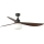 FARO 34362WT-11L - Ceiling fan OUTWOOD L 1xE27/15W/230V brown/black d. 150 cm Wi-Fi Tuya IP44 + remote control