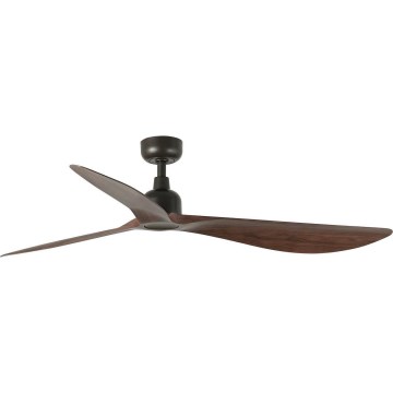 FARO 34362WT - Ceiling fan OUTWOOD L brown/black d. 150 cm Wi-Fi Tuya IP44 + remote control