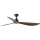 FARO 34362WT - Ceiling fan OUTWOOD L brown/black d. 150 cm Wi-Fi Tuya IP44 + remote control