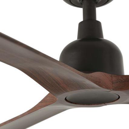 FARO 34362WT - Ceiling fan OUTWOOD L brown/black d. 150 cm Wi-Fi Tuya IP44 + remote control