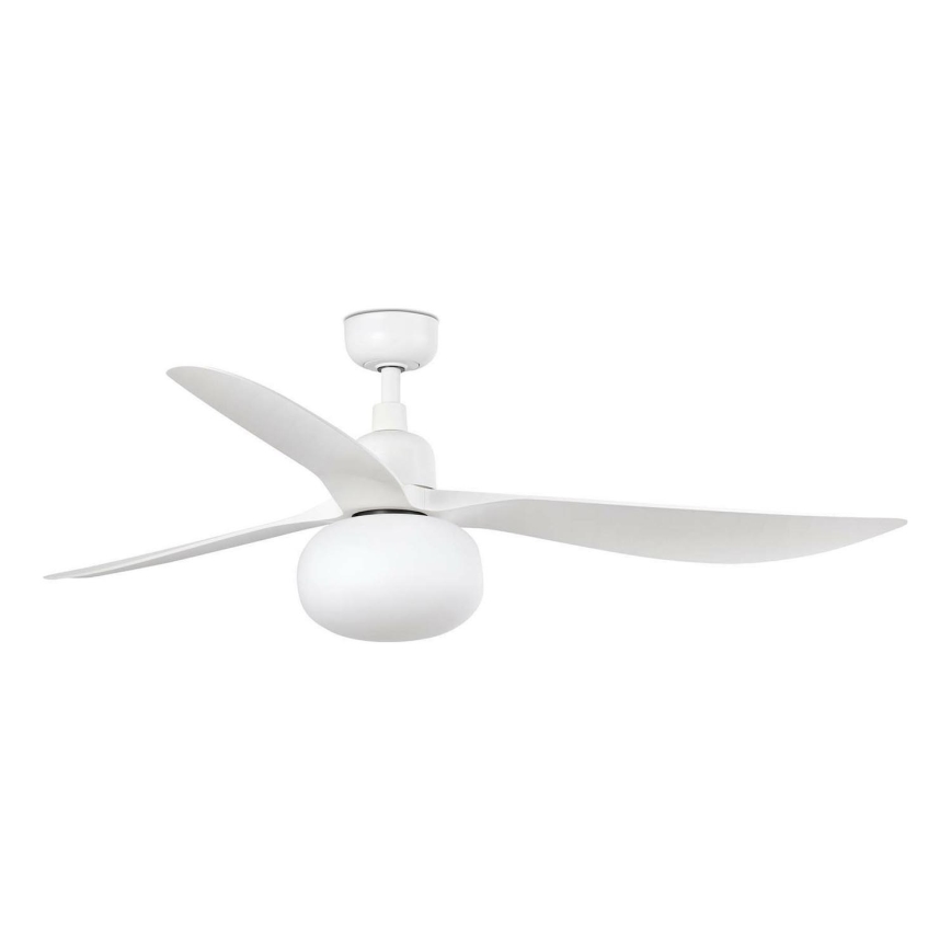 FARO 34363WT-11L - Ceiling fan OUTWOOD L 1xE27/15W/230V white d. 150 cm Wi-Fi Tuya IP44 + remote control