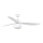 FARO 34363WT-11L - OUTWOOD L ceiling fan 1xE27/15W/230V white Ø 150 cm Tuya Wi‑Fi IP44 + remote control