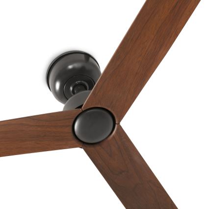 FARO 34372 - MARINE M Ceiling Fan Ø 125 cm, Brown/Black, IP44 + Remote Control