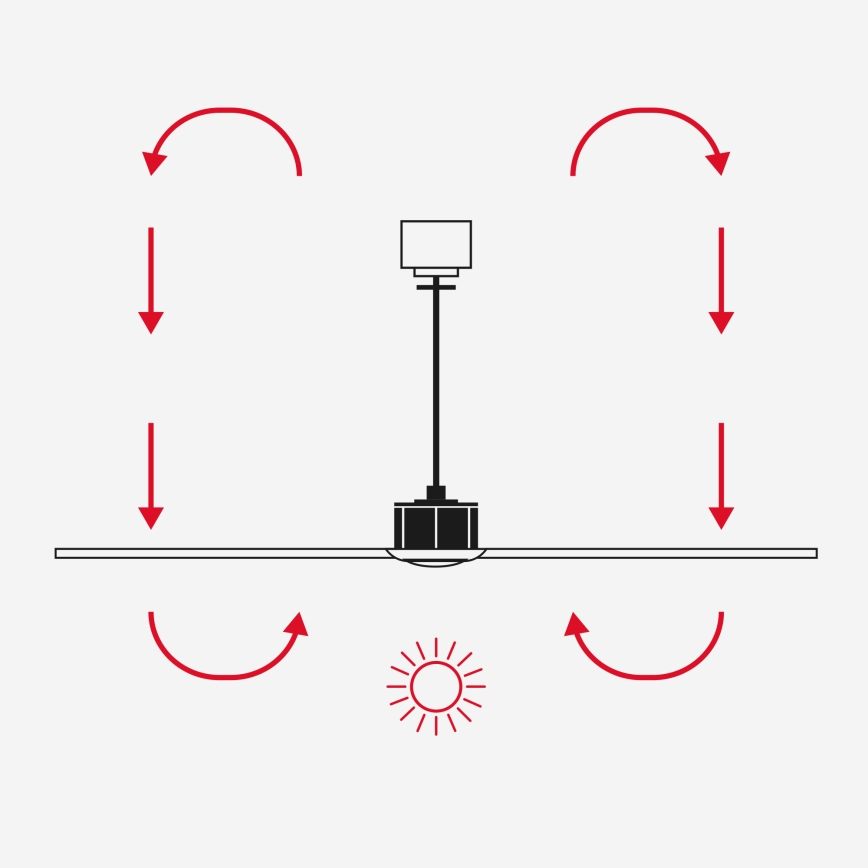 FARO 34372 - MARINE M Ceiling Fan Ø 125 cm, Brown/Black, IP44 + Remote Control