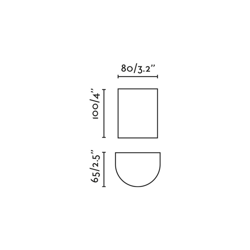 FARO 40522 - Wall light SOLE 1xGU10/8W/230V white round
