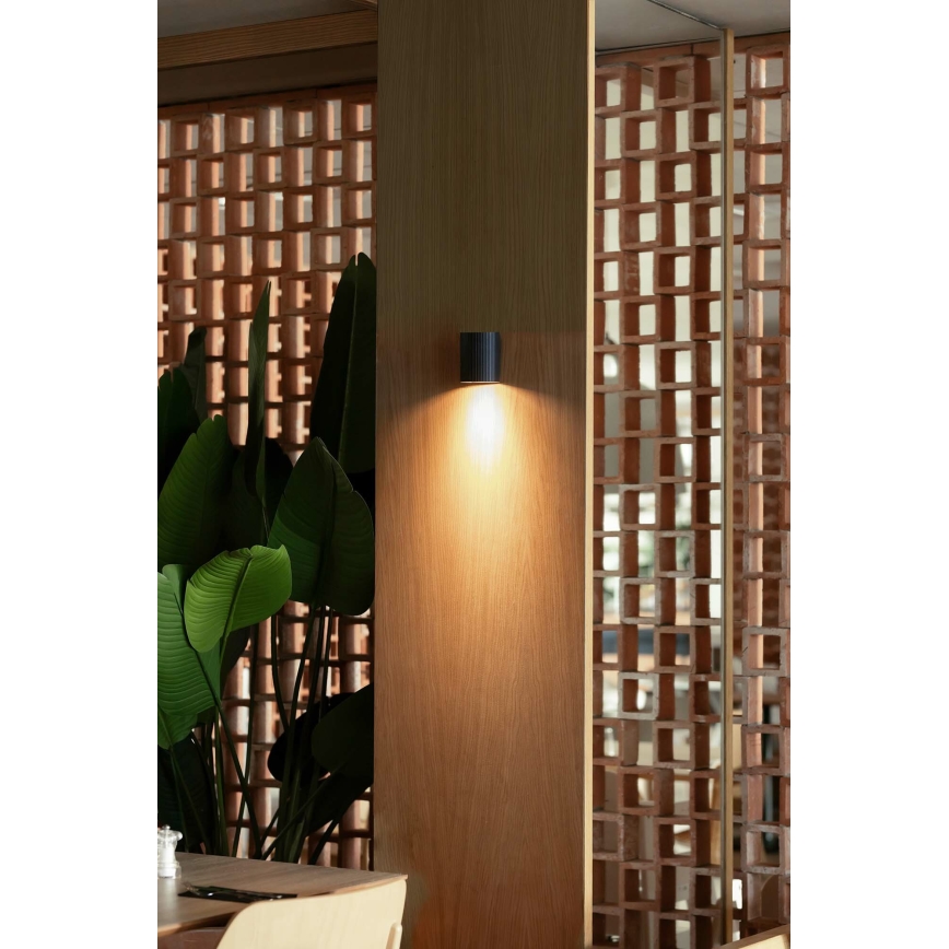 FARO 40523 - Wall light SOLE 1xGU10/8W/230V black round